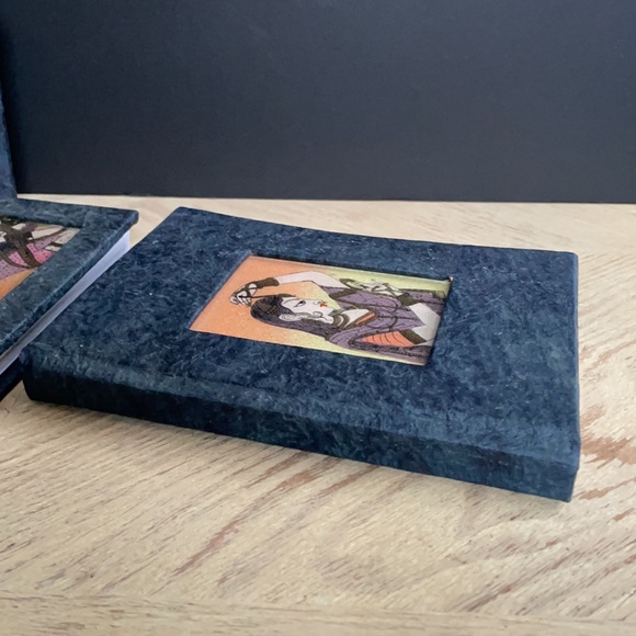 New Unused Crushed Gemstone Stationary Office Set gift Notepad Address Book - Picture 16 of 16